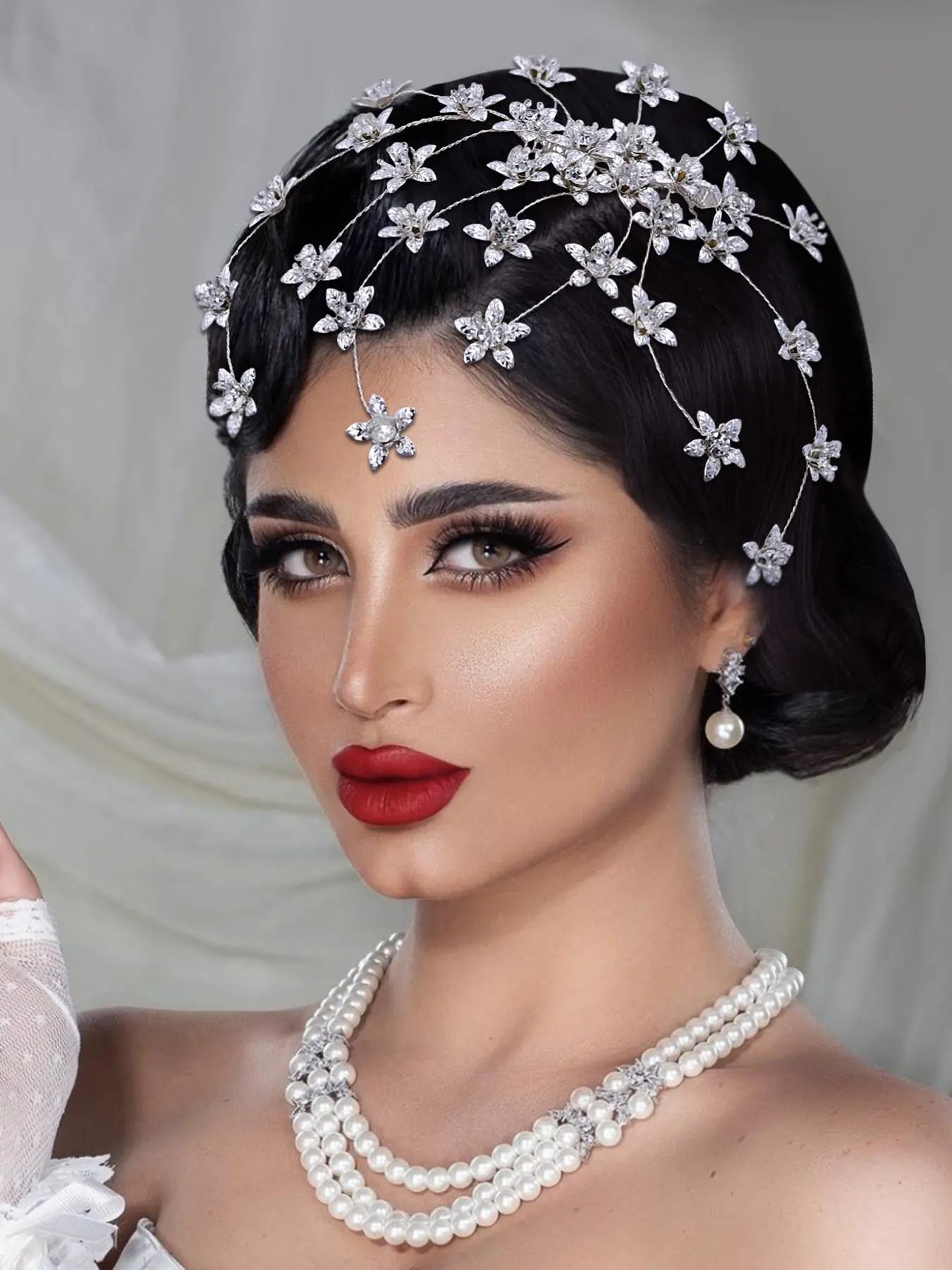 Elegant Rhinestone Decorated Bridal Headwear, Exquisite Trendy Hair Comb, Fashionable Hair Accessories for Wedding Party Decoration, Tiara