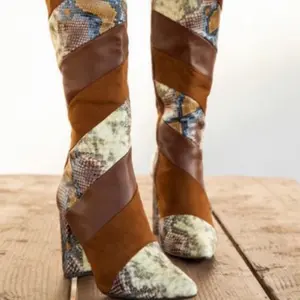 Carmel Snake Swirl Calf Boot