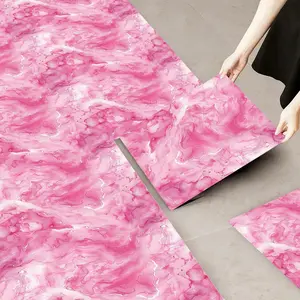 10 pieces of 2D flat PVC floor stickers - leather texture art stickers, 11.81 x 11.81 inches, tear-and-paste floor stickers, perfect for bedrooms, kitchens, living rooms, balconies, bathrooms