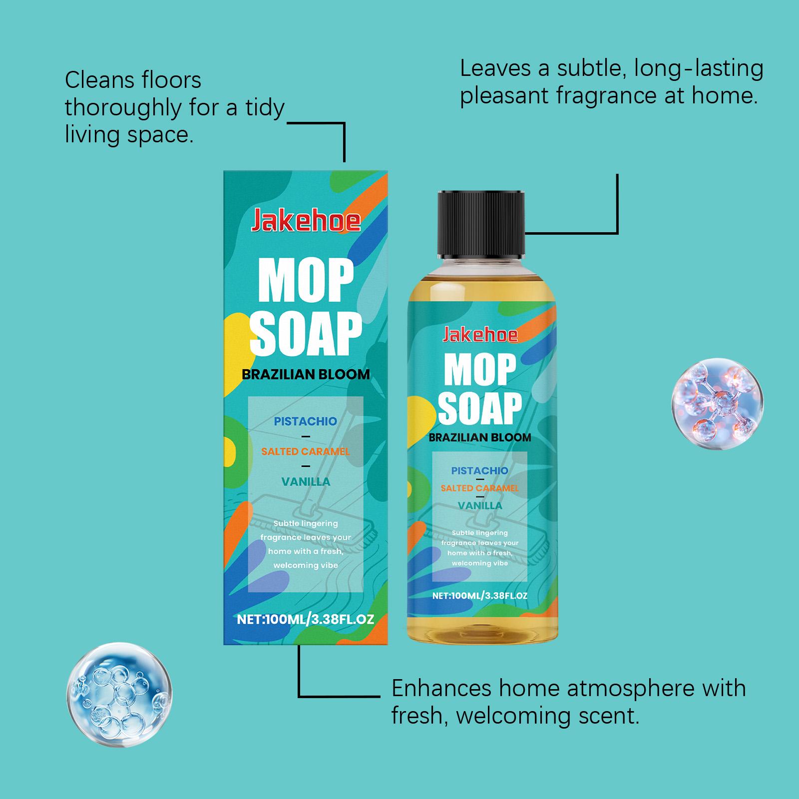 Jakehoe Scented Mop Soap Cleaning Liquid Multi-Material Floor Cleaning, Stain Removal, Fresh And Fragrant Cleaning Liquid