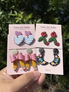 School Fun Dangle Earrings, Back to School