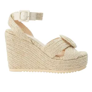 BEACH by Matisse Womens Kai Block Espadrille Platform Casual Sandals Casual High Heel 3" & Up - Beige