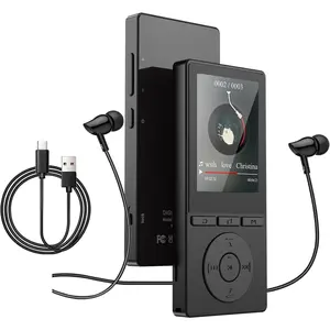 64GB MP3 Player with  5.3, Music Player with HiFi Sound for  Runners, 2.4" Screen MP3 Player Built in  Speaker Voice Recorder FM Radio E-Book, Expanded Up to 128GB, Earphone Included