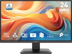 MSI 24 inch Full HD 144Hz IPS AMD FreeSync 1ms FHD Computer Monitor for both work and gaming with phone accessories stand PRO MP241 E14V