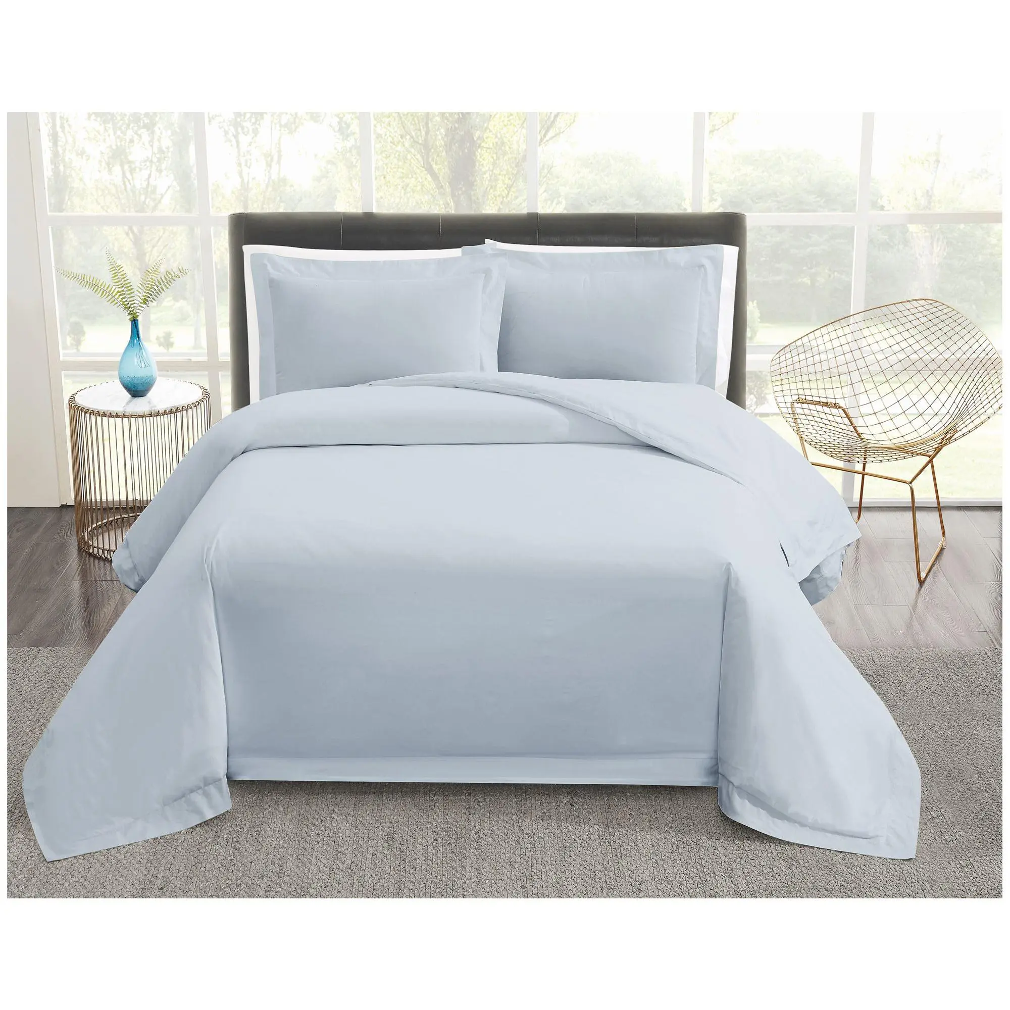 Vince Camuto 400TC Percale Full/Queen 3 Piece Duvet Set Vince Camuto 400TC Percale Full/Queen 3 Piece Duvet Set