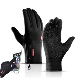 Men Women Winter Touch Screen Gloves Windproof for Cycling, Driving Telefingers Technology Thermal Insulation Non-Slip Silicone Gel Adjustable Fit