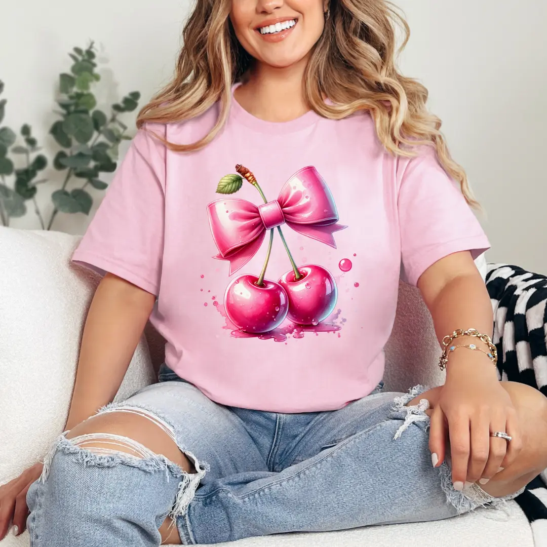 Cherry Vibrant Coquette T Shirt Cherry Vibrant Coquette T Shirt