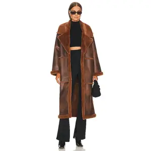 Tularosa x Marianna Hewitt Belen Coat in Cafe Brown
