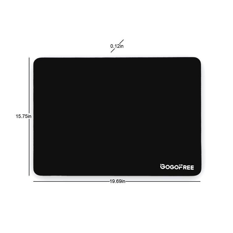 GOGOFREE Glass Gaming Mouse Pad - Premium Glass Pad with Protective Coating, Anti-Slip Rubber Base - Smooth, Precise Tracking