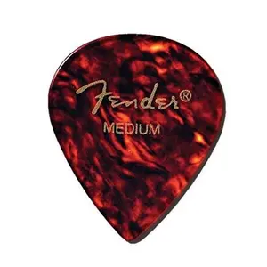 Fender 551 Classic Celluloid Guitar Picks - SHELL - MEDIUM - 12-Pack (1 Dozen)	