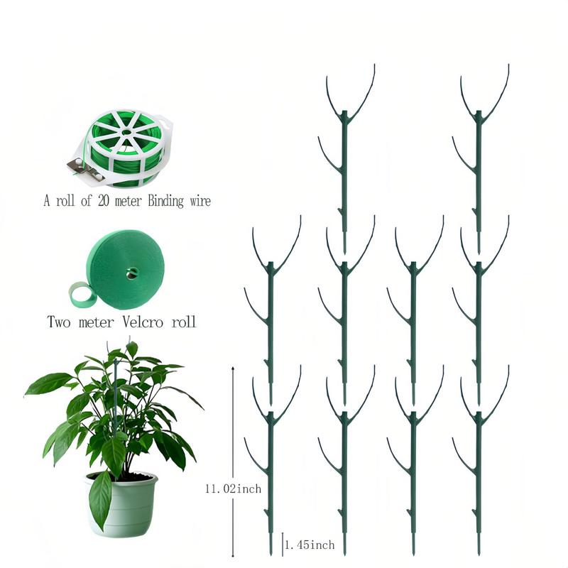 10 Pack Stackable Monstera Plant Support Stakes for Indoor Outdoor ...