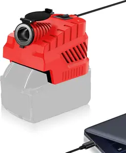 18V to 12V Step Down Converter for Milwaukee,for M18 Power Supply Adapte, Buck Converter with Car Cigarette Lighter Socket 240W Powering for Vehicle Devices, USB Port, Type C Port Charging Output