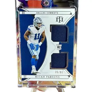 NEW MINT 2021 Panini National Treasures Micah Parsons Rookie Dual Materials 35/99