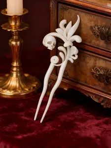 Vintage Victorian Leaves Twisted Hairpin, Baroque Elegant Hairpin for Women, Perfect for Bridal Hairstyles, Luxury Hair Accessory