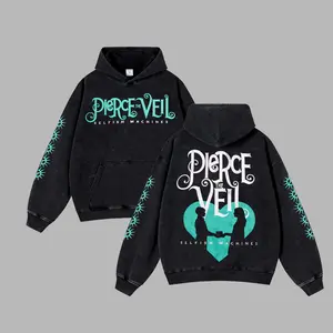[$$$MANLIFE] Pierce The Veil Band - Selfish Machines Logo Heart Stack Retro Unisex Acid Washed Hoodie T-Shirt, I Can't Hear You World Tour 2025 Shirt Hoodie, Classic Post Hardcore Hoodie Tshirt, Alternative Streetwear Essential for Rock Lovers