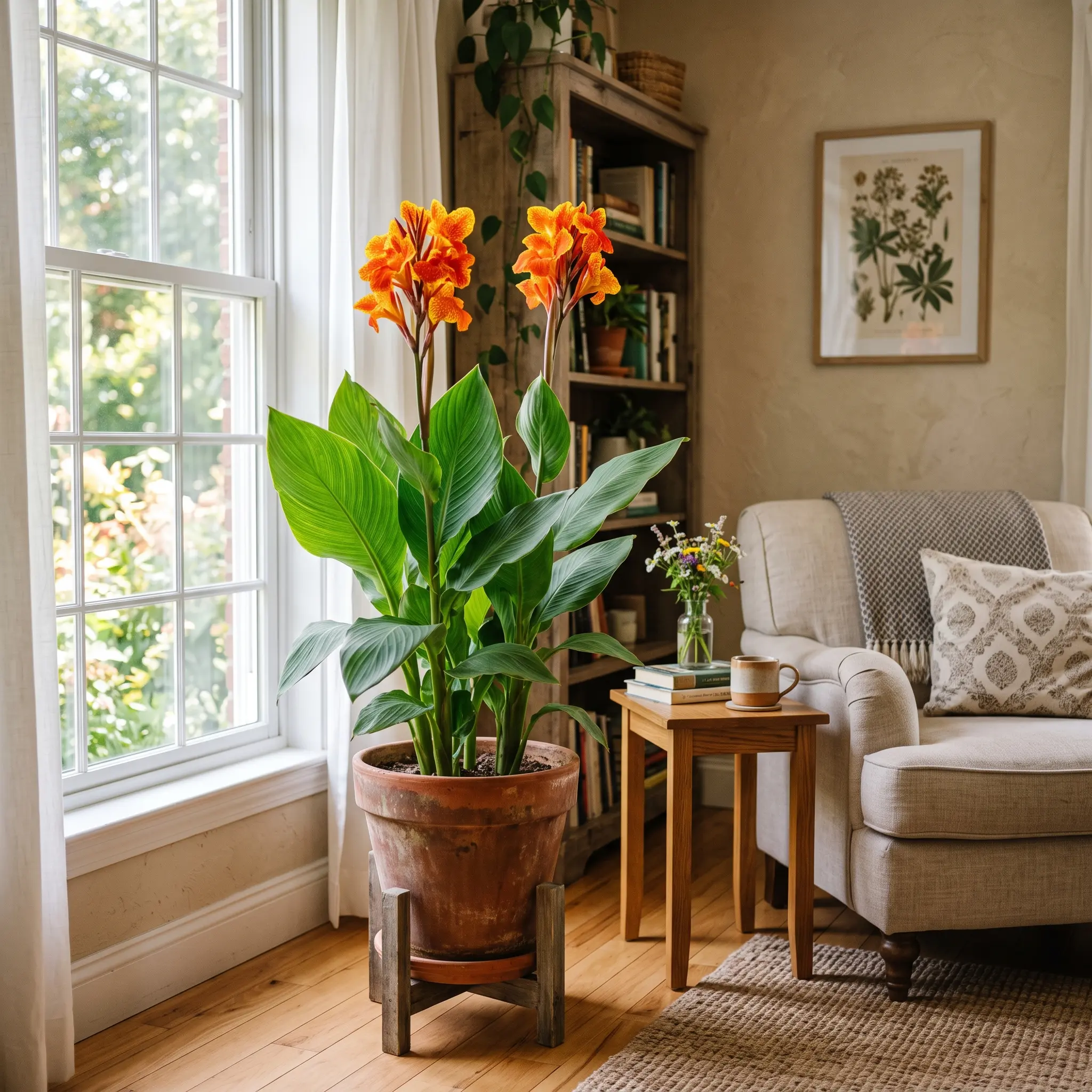 Canna Generalis Bulbs, Vibrant Canna Lily Flower Bulbs, Tropical Full Sun Garden Plants, Easy-Growing Summer Outdoor Garden Supplies
