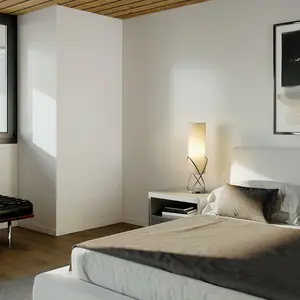 Internal Table Lamp - Chrome, White Linen Shade, Dimmer Switch
