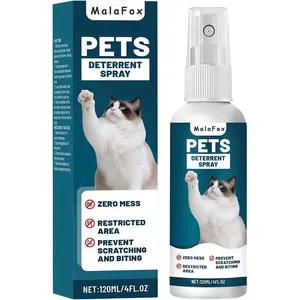 O Cat Deterrent Spray for Indoor & Outdoor Use – Natural No-Alcohol Cat Repellent to Prevent Scratching on Furniture, Sofas, Rugs, Curtains & Plants – Safe Training Spray for Cats & Kittens.