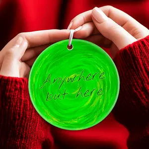 Christmas Ornaments Rick And Morty Portal Portal Me Away Birthday X-Mas New Year Gift For Friends Holiday Acrylic Family Tree
