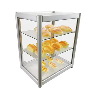 FixtureDisplays® Aluminum Acrylic Plexiglass Display Showcase, Swing Door with Locks, Bakery Stand Jewelry Box CD 20X15X24" 101100-NF