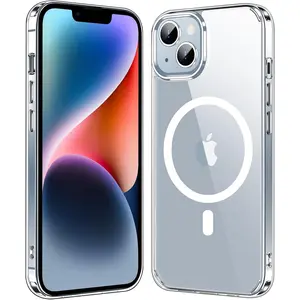 for iPhone 14 Case Magnetic Case[Compatible with MagSafe][Non-Yellowing][Non-Stick Fingerprints][Ultra-Thin][Shockproof][Drop-Proof][Scratch-Resistant] Magnetic for iPhone 14 Phone Case 6.1’’