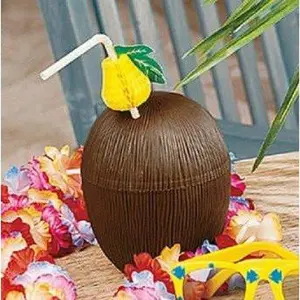 Plastic Coconut Cup 12 PACK 3832D