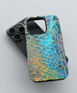 Iridescent Mermaid Holographic Shell Phone Case, Magsafe Phone Cases  For IP X 11 12 13 14 15 16 17 S21 S22 S23 S24 S25-Ultra Series