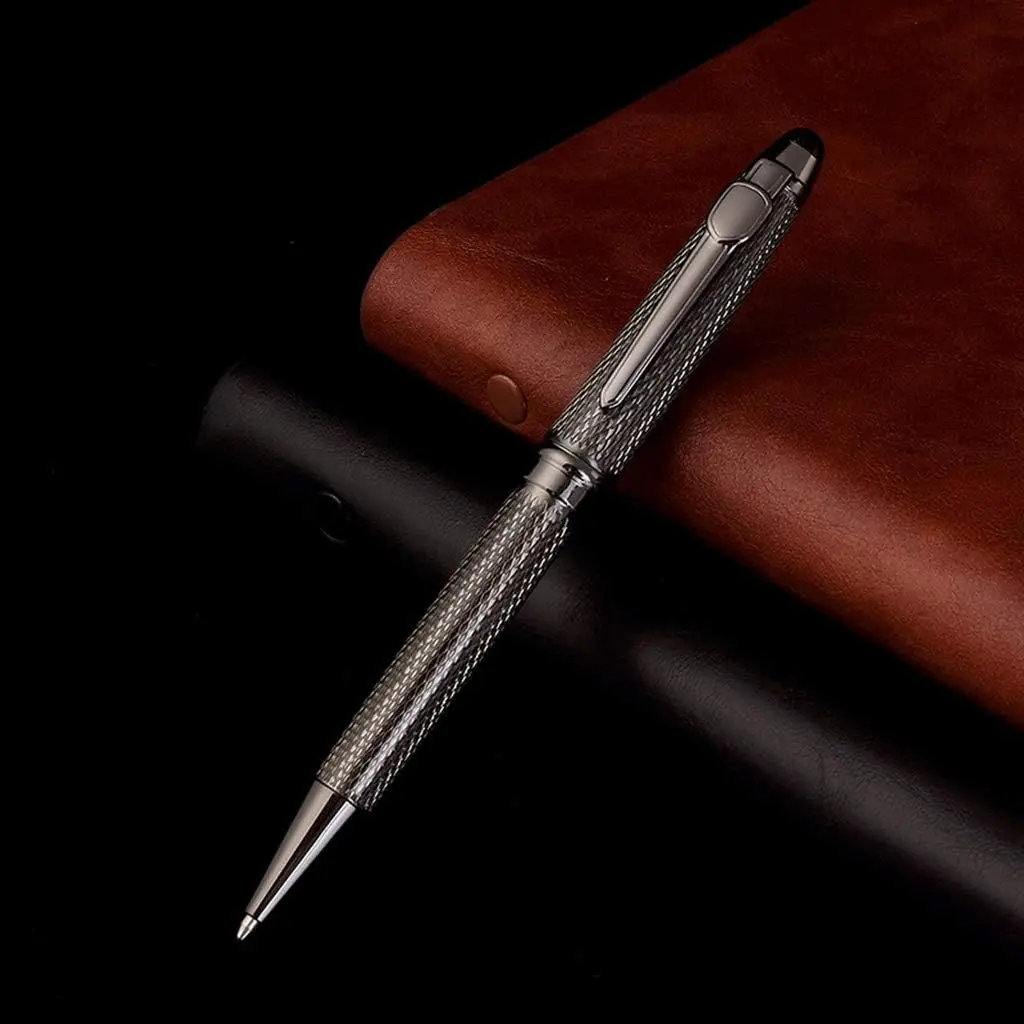 Twist Ballpoint Pen, 1 Count Retractable Ball Point Pen, Stainless Steel Lacquer Roller Ball Pen, Elegant Signature Pen, Gift Pen for Men Women, Office Supplies, Stationery Writing Tools, Creative Metal Pen, Writing Pens