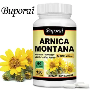 Buporai Arnica Capsules, 120 capsules, 2 capsules each time, 500 mg per serving, for use on swollen wounds.