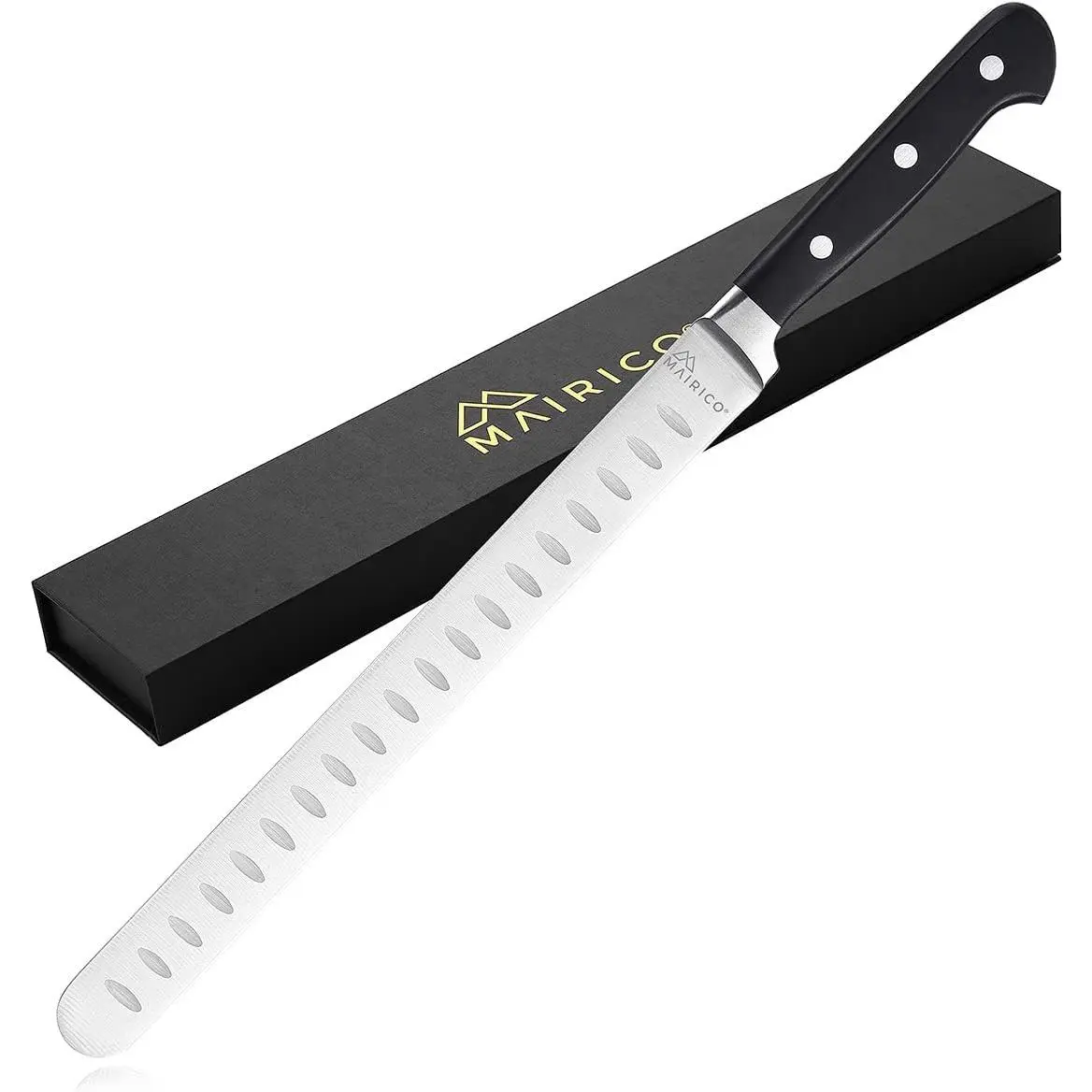 11-inch Ultra Stainless Steel Brisket Carving Knife, Kitchenware Cutlery for Slicing Roasts, Meats, Fruits, Vegetables