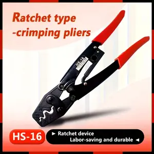Professional Ratchet Terminal Curler Tool, Non-Insulated Terminals 1.25-16mm² (awg17-5), Japanese Style Ratchet Terminal Crimping Pliers
