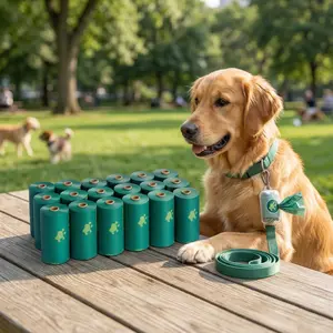 Dog Poop Bags, 270 Counts 13 x 9 in，Dog Poop Bags with Dispenser, Lavender Scented Pet Waste Bags, Thickened & Leak-Proof Dog Poop Bags