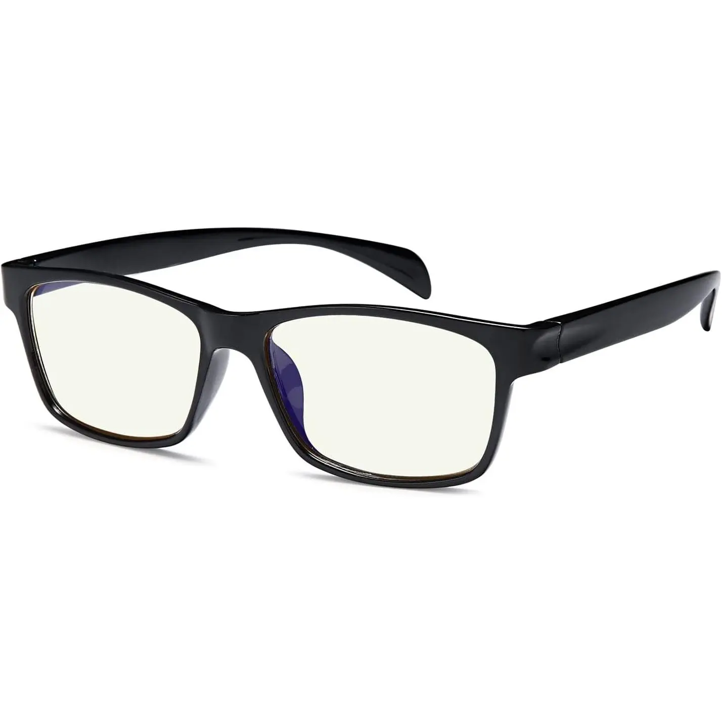 Casual Blue Light Blocking Glasses with Flexible TR90 Frame, Lightweight Anti-Glare Eyewear for Gaming and Working