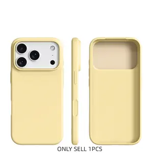 1 piece BASE MORE COVER ultra-thin, Shockproof liquid silicone iPhone case for Apple mobile phones, soft touch feel, soft edge wrapping, matte soft shell case, skin-like texture, suitable for Apple iPhone 17 Pro Max/16/15/14/13 Pro Max Plus