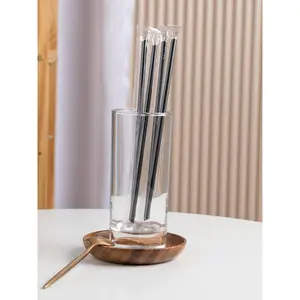 One Time Use Black Eco Friendly Straw for Drinks