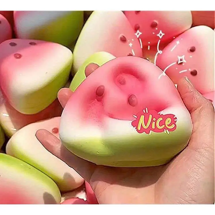 Adorable Watermelon Sensory Toy – Soft Squeeze for Relaxation and Fun
