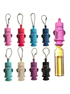 Ampoule opener, syringe-shaped cutter, nurse/doctor ampoule opening aid, bottle breaker, can be used as a keychain, Keychain for bags, bag charm or decoration, suitable as a gift for friends, clients or medical workers