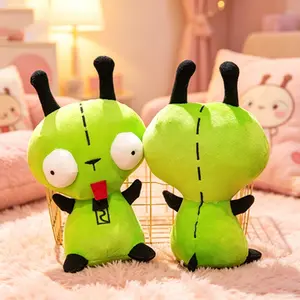 Adorably silly and cute green alien plush toy, cute dog plush doll, cute soft plush toy