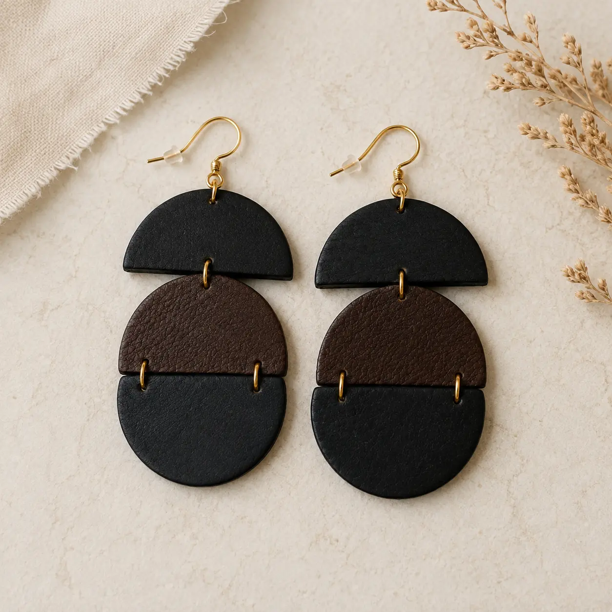 Bella Leather Earrings