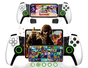 Electronic World Bluetooth Mobile Gaming Controller for iPhone,iPad & Android,Wireless Phone Gamepad with Hall-Effect Joystick,Turbo Mode, RGB Lights,800mAh Battery 8-12H Playtime,PUBG, COD Mobile & Cloud Gaming