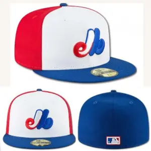 Men's Montreal Expos New Era White Cooperstown Collection Wool 59FIFTY Fitted Hat, MLB Streetwear Style