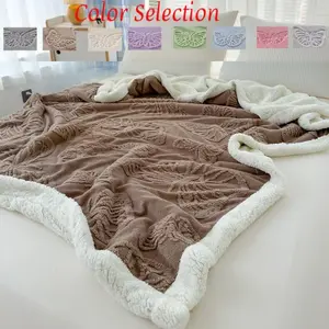 Best-Selling Winter Reversible Butterfly Pattern, Soft Warm Breathable, Multiple Colors Available, 100x150cm-200x230cm, Bedroom/sofa/office/travel, Soft Fluffy Blanket