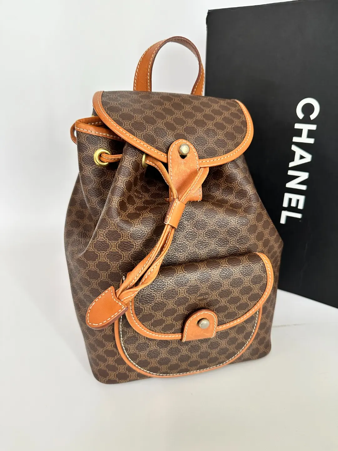 Pre-owned Celine Leather Shoulder Bags / Macadam Backpack in PVC MR16012026Z276