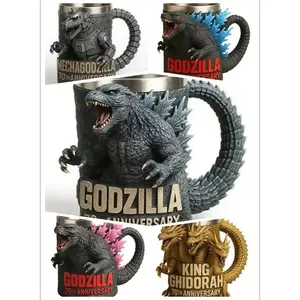 Godzilla 70th Anniversary 3D Mug Coffee Mug COLLECTION Best Gifts For Fans Featuring Mechagodzilla King Ghidorah and Classic Godzilla Design