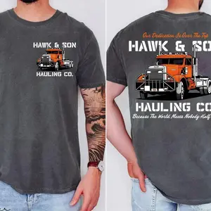 Over The Top Trucker Shirt, Hawk and Son, Arm Wrestling Movie Tshirt, Classic 80s Graphic Tee, Gift For Truck Driver