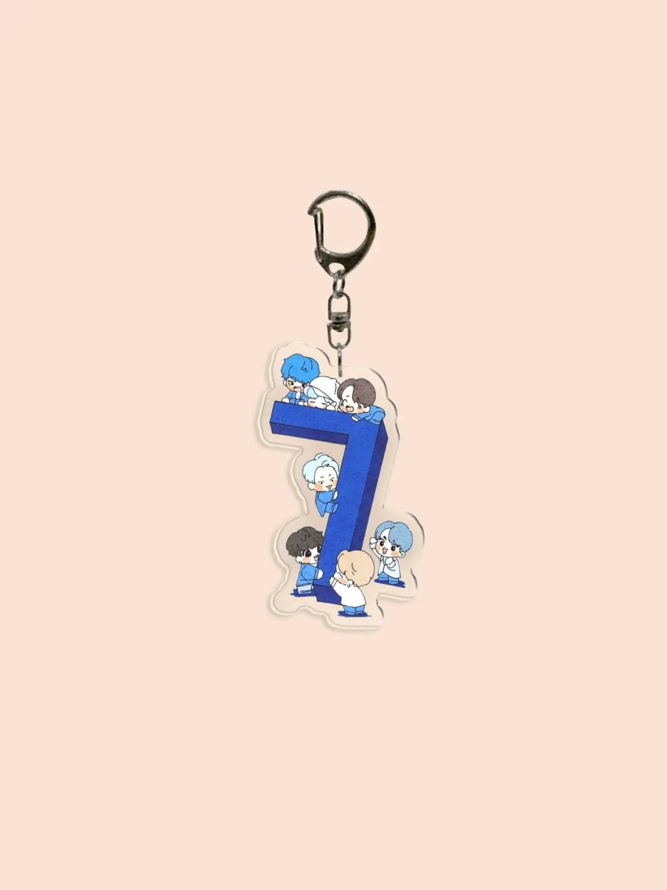 acrylic keychain V layover boy with l UV seven A-share，St black swan，K-pop number 7 album seven bagcharm Keychain For Bags Key Charms Keychain Decor；The best gift for fans; k-pop lovers