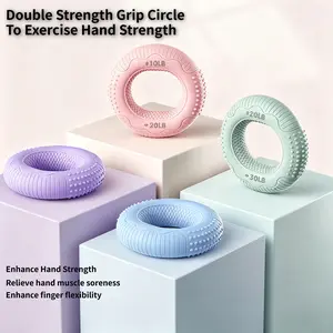 Dual Resistance Grip Ring, Hand Strength Trainer for Finger Wrist Forearm Training