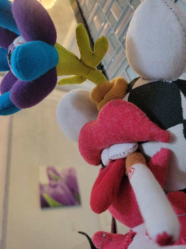 UknoW PERSONAL COLLECTION Hand Stitched Vintage Machine Worked 1945 Singer Cuddle Cushion Original Piece by LüCi Darkstar & LUCI FIRE LLC.