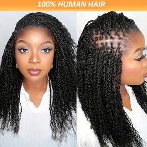 Hot Wholesale Afro Kinky Curly Human Hair Bulk For Permanent Micro Locs/Twisits/Braids/ Locs Afro Kinky Curly Bulk Human Hair Nature Black Color Natural Black Afro Kinky Bulk Hair 30G/1PACK Extensions For Braiding Dreadlock Human Hair Brazilian Remy Hair
