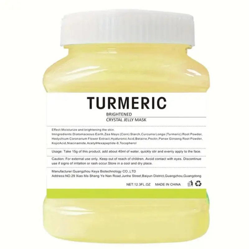 Turmeric Crystal Jelly Face Mask For Facial Skin Care 12.3 Fl.Oz Natural Gel Hydro jelly Face Masks Moisturizing Hydrating Gel korean Hydrate Moisture